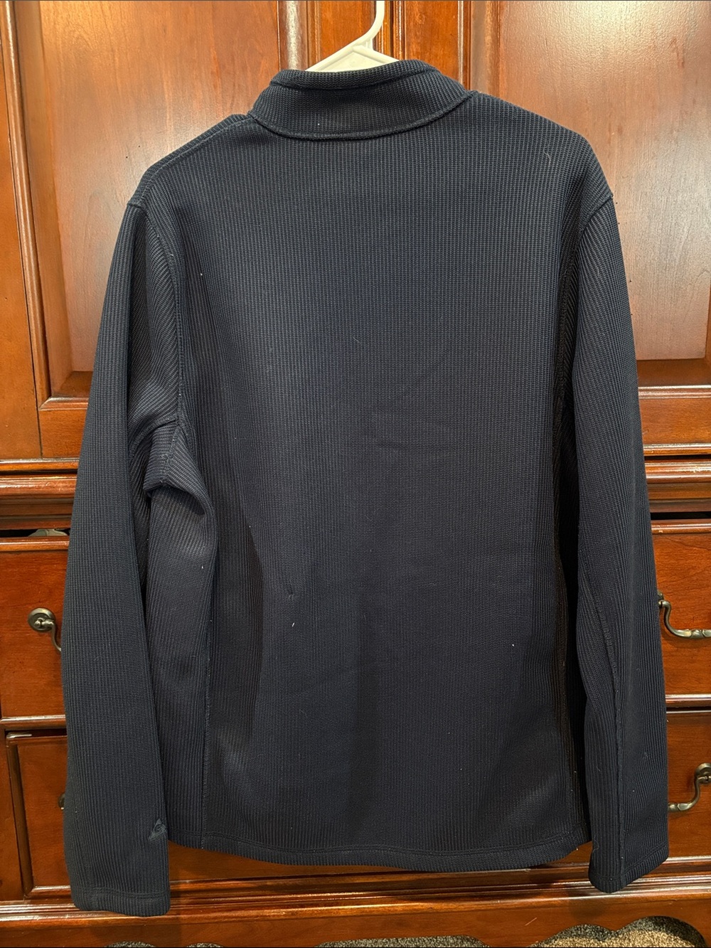 G-Star Navy Ribbed Full-Zip Performance Jacket - Picture 3 of 3
